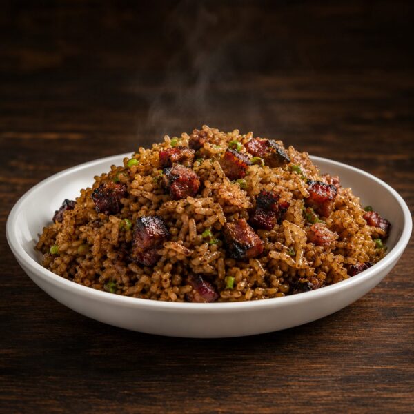 Beef Tallow Fried Rice with Burnt Ends